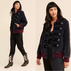 Free People Atlas Cord Bomber Jacket